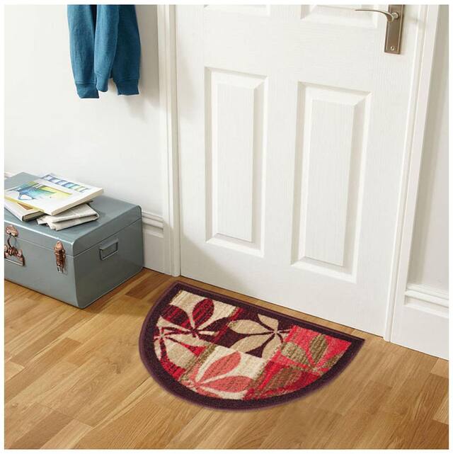 Status Red Taba D Shape Medium Floor Mat- 1 pc