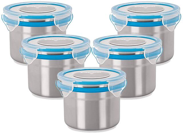 Steel Lock Airtight Storage 350 ml Food Lock Canisters 5 pc 1202 Set
