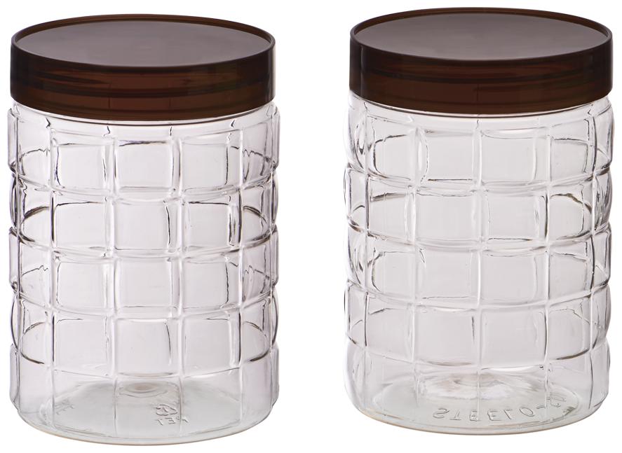 

Steelo 1200 ML Transparent Plastic Container Set - Set of 2