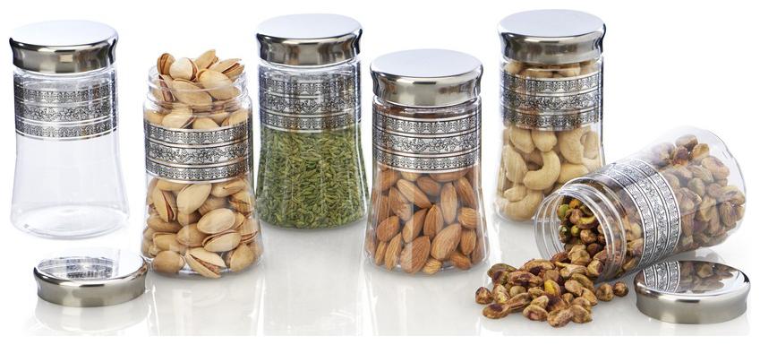

Steelo 300 ML Transparent Plastic Container Set - Set of 6