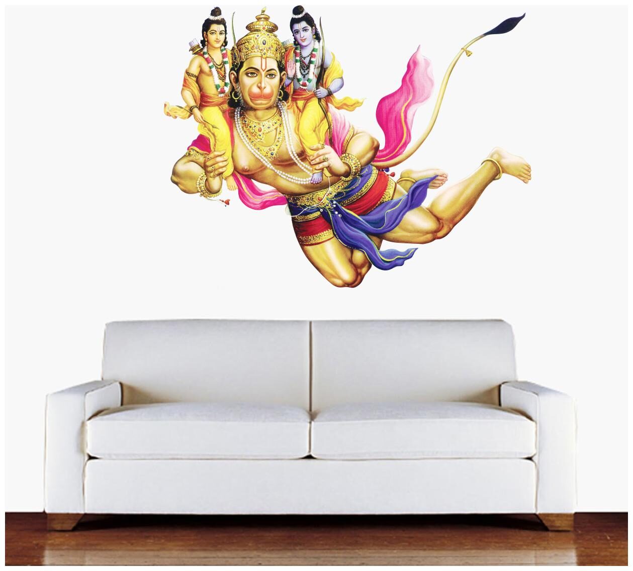 

Sticker Studio HANUMANJI Wall Sticker Decal (PVC Vinyl Size -58 CM X 43 CM)