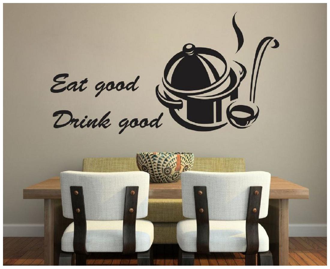 

Sticker Studio Eat good Wall Sticker (PVC Vinyl Size -58 cm x 30 cm)