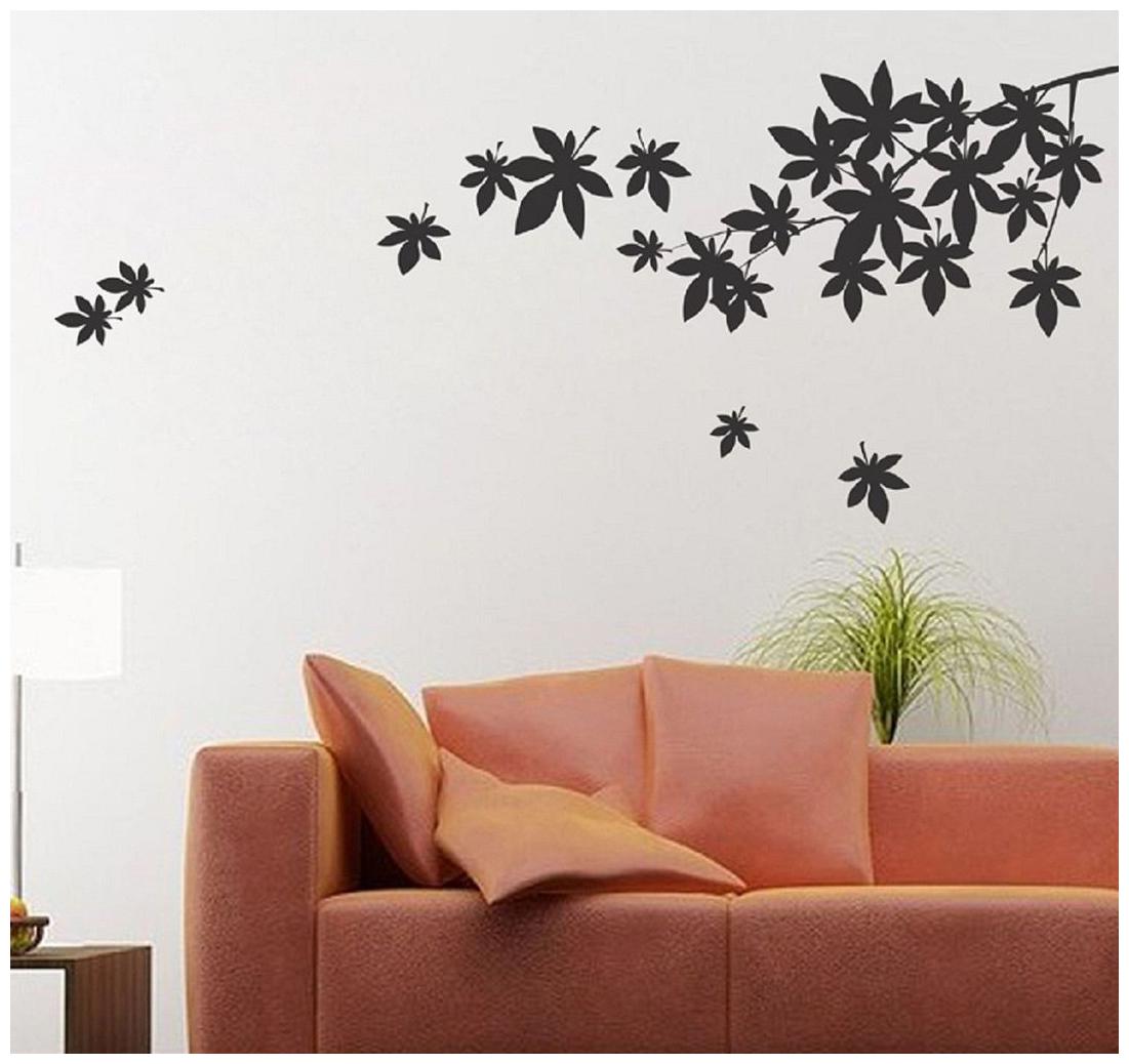 

Sticker Studio bracnches flowers Wall Sticker (PVC Vinyl Size -71 cm x 30 cm)