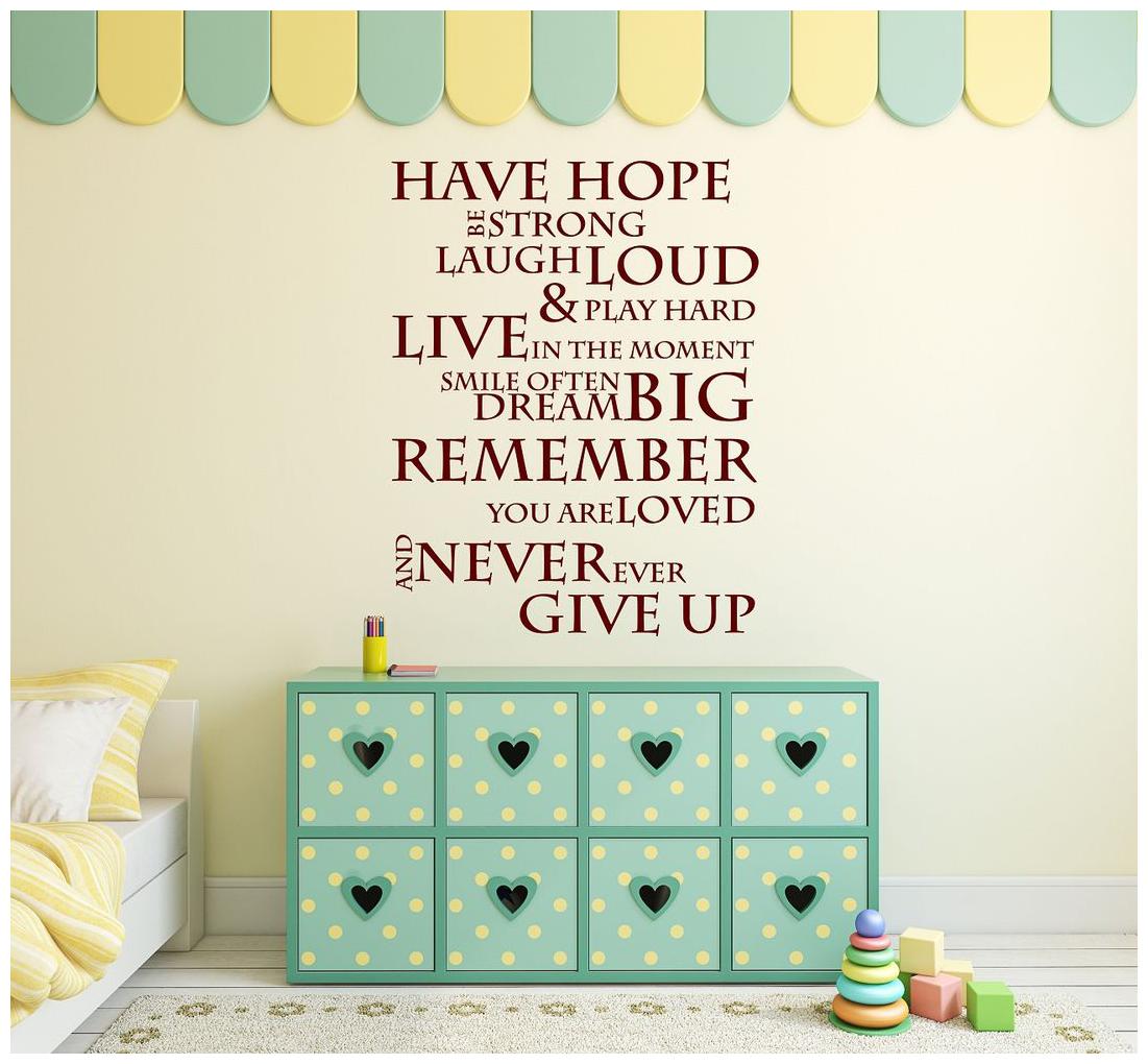 

Sticker Studio Hope Wall Sticker (PVC Vinyl Size - 58 cm x 76 cm)