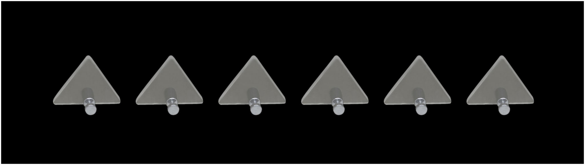 

STIMULUS Acrylic Wall Mount(CLEAR MATT) 1 Hook Adhesive Decorative Sticky Key Holder Set of 6 pcs