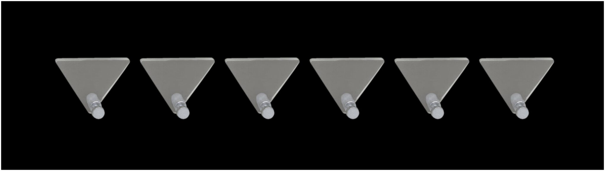 

STIMULUS Acrylic Wall Mount(CLEAR) 1 Hook Adhesive Decorative Sticky Key Holder Set of 6 pcs