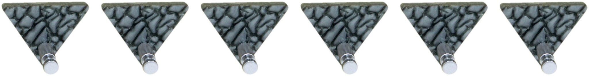 

STIMULUS Acrylic Wall Mount(MARBLE GREY) 1 Hook Adhesive Decorative Sticky Key Holder Set of 6 pcs