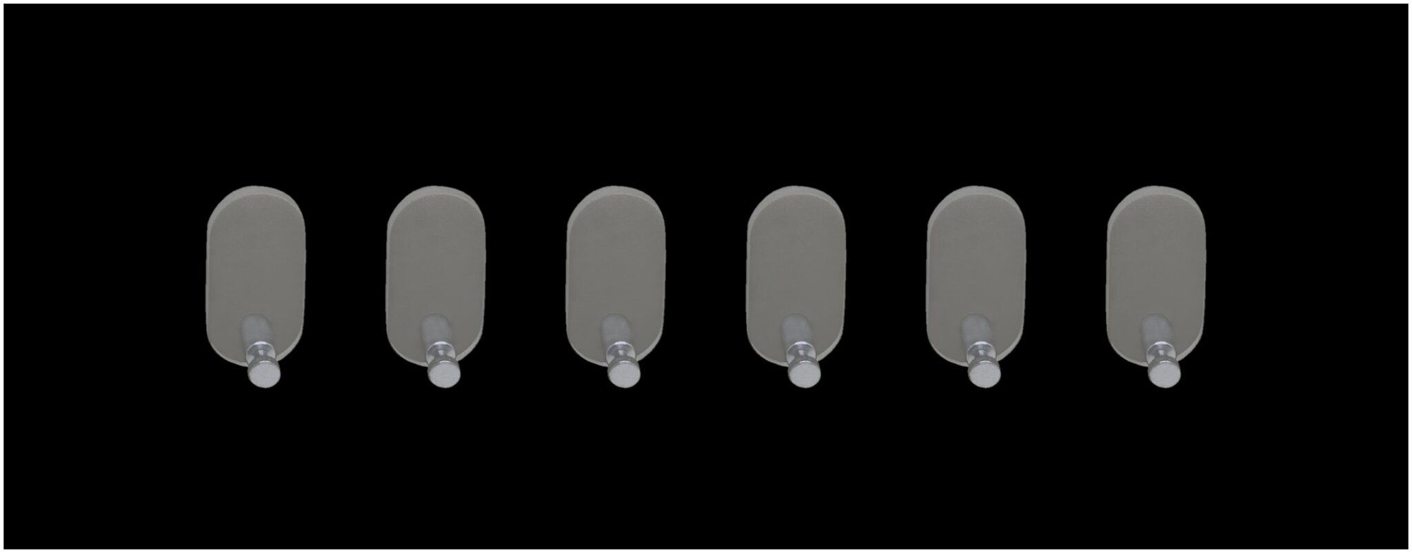 

Stimulus Acrylic Wall Mount 1 Hook Adhesive Decorative Sticky Key Holder Set of 6 pcs -Transparent