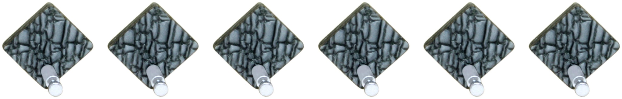 

STIMULUS Acrylic Wall Mount(MARBLE GREY) 1 Hook Adhesive Decorative Sticky Key Holder Set of 6 pcs