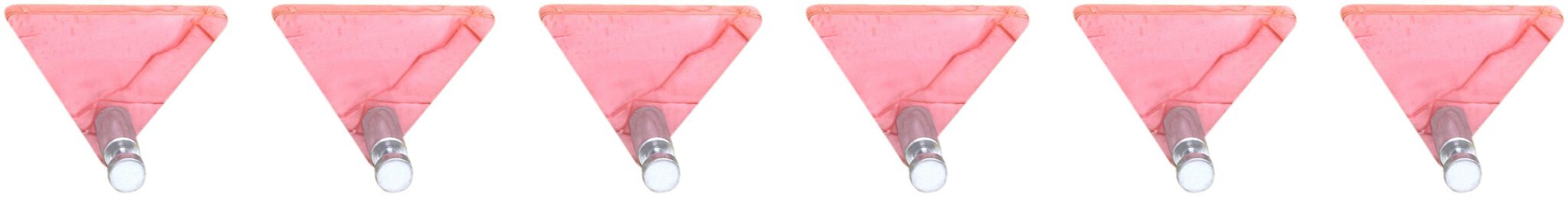 

STIMULUS Acrylic Wall Mount(MARBLE PINK) 1 Hook Adhesive Decorative Sticky Key Holder Set of 6 pcs