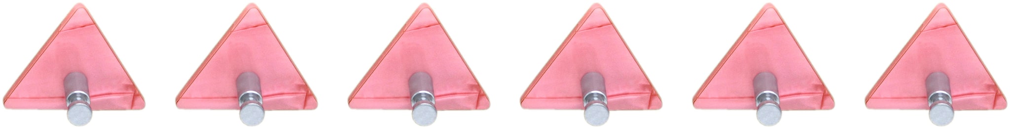 

STIMULUS Acrylic Wall Mount(MARBLE PINK) 1 Hook Adhesive Decorative Sticky Key Holder Set of 6 pcs