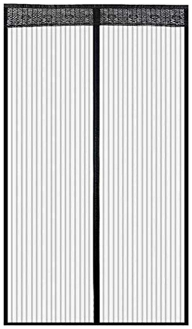 

Store2508 Polyester Mesh Mosquito Screen Curtain with Magnets (100 x 215 cm Black)