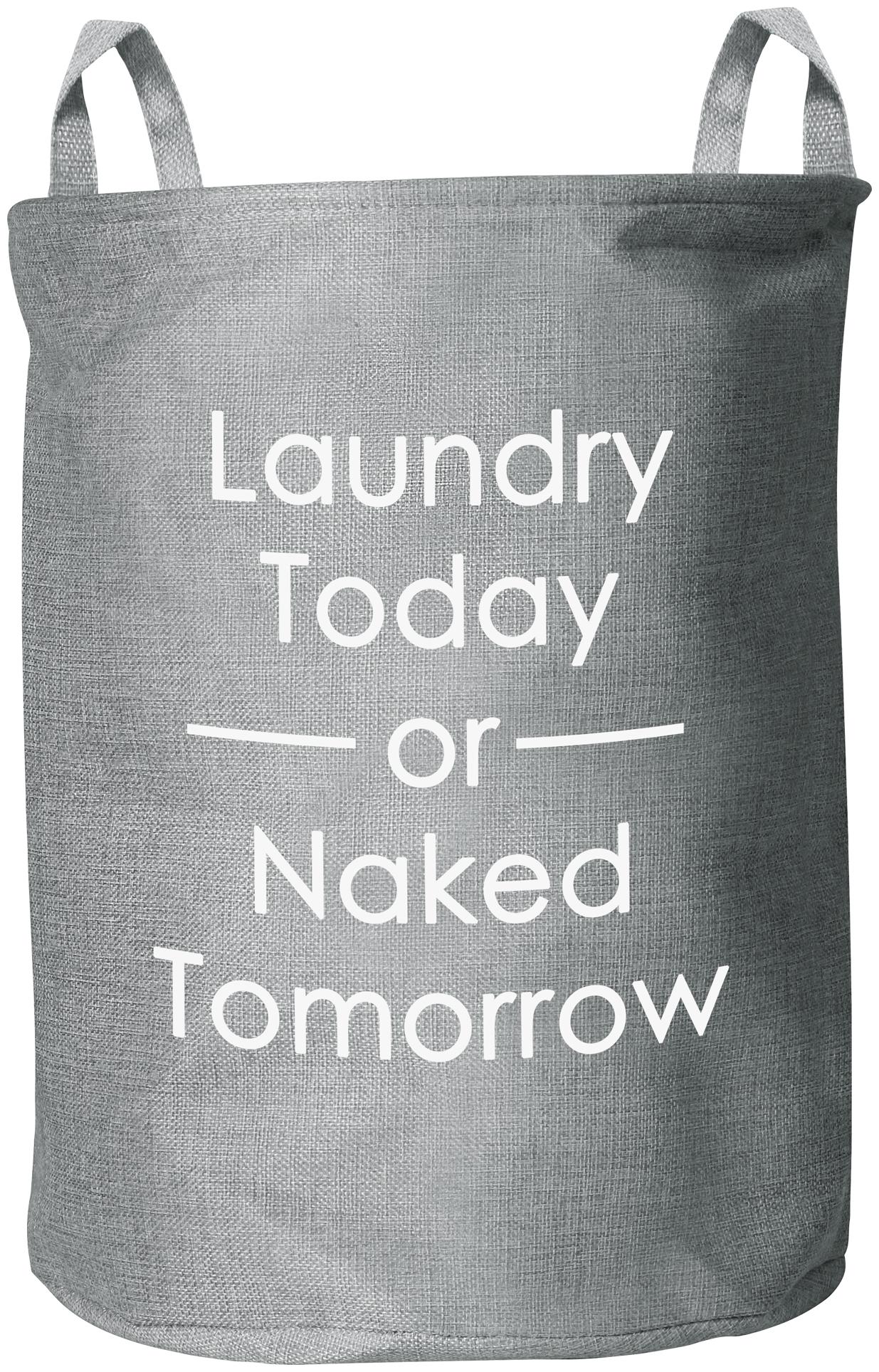 

Story Home Cloth Grey Laundry Basket ( Set of 1 )