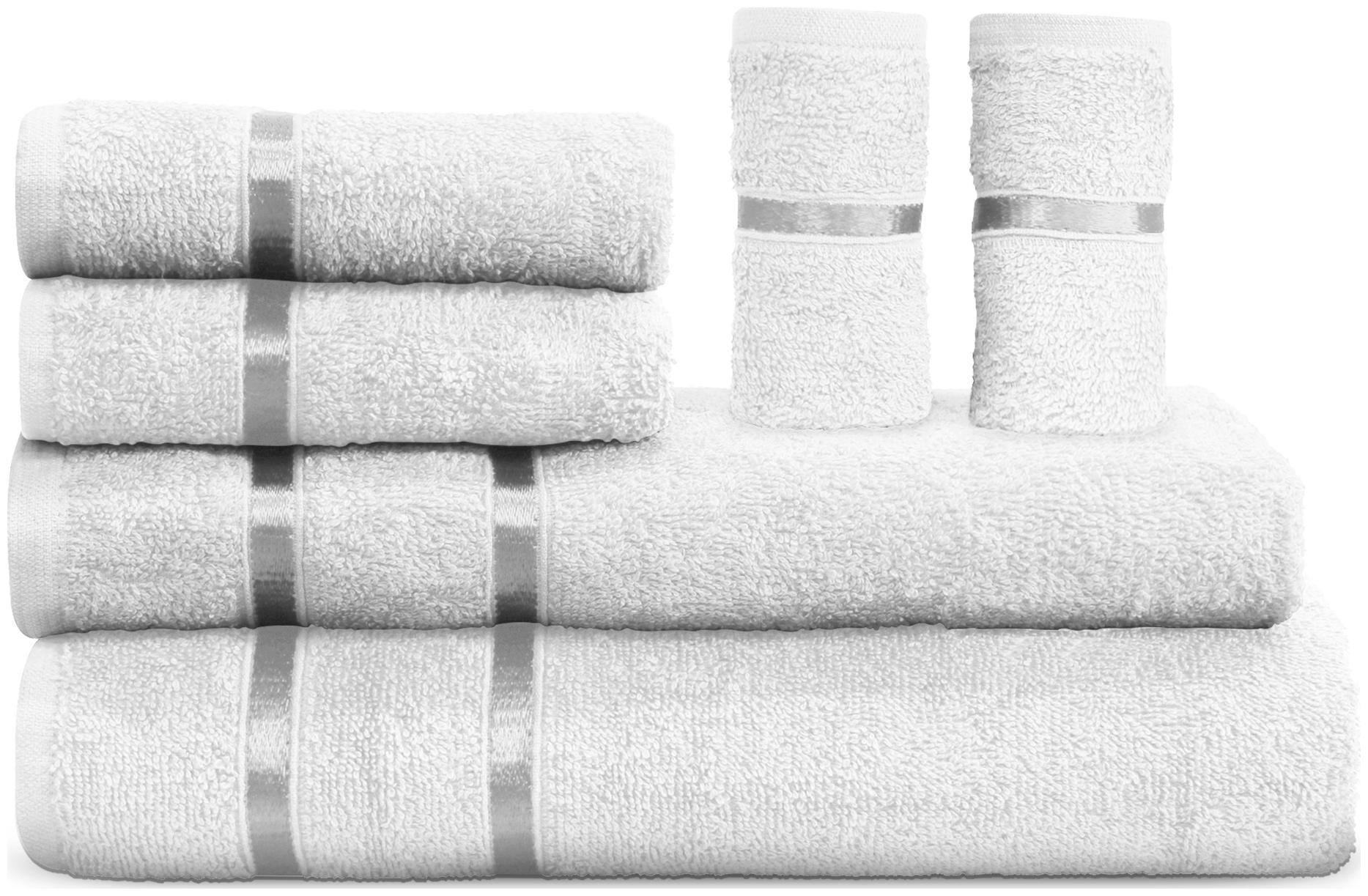 

Story Home 450 GSM Cotton Bath towel ( 6 pieces White )