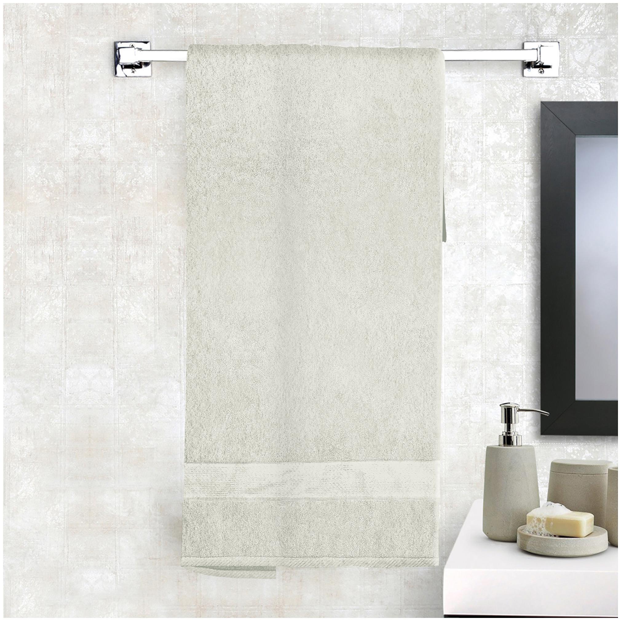 

Story Home 600 GSM Cotton Bath towel ( 1 piece Off-white )