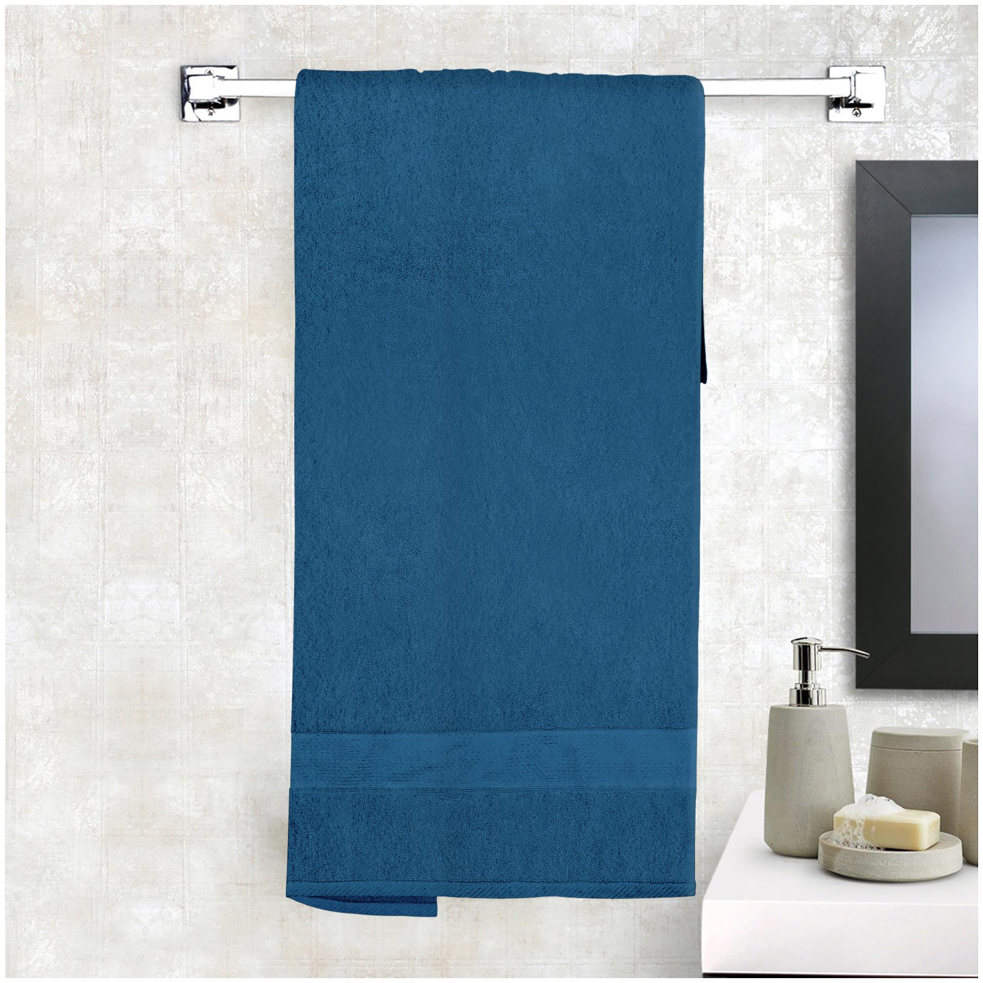 

Story Home 600 GSM Cotton Bath towel ( 1 piece Blue )