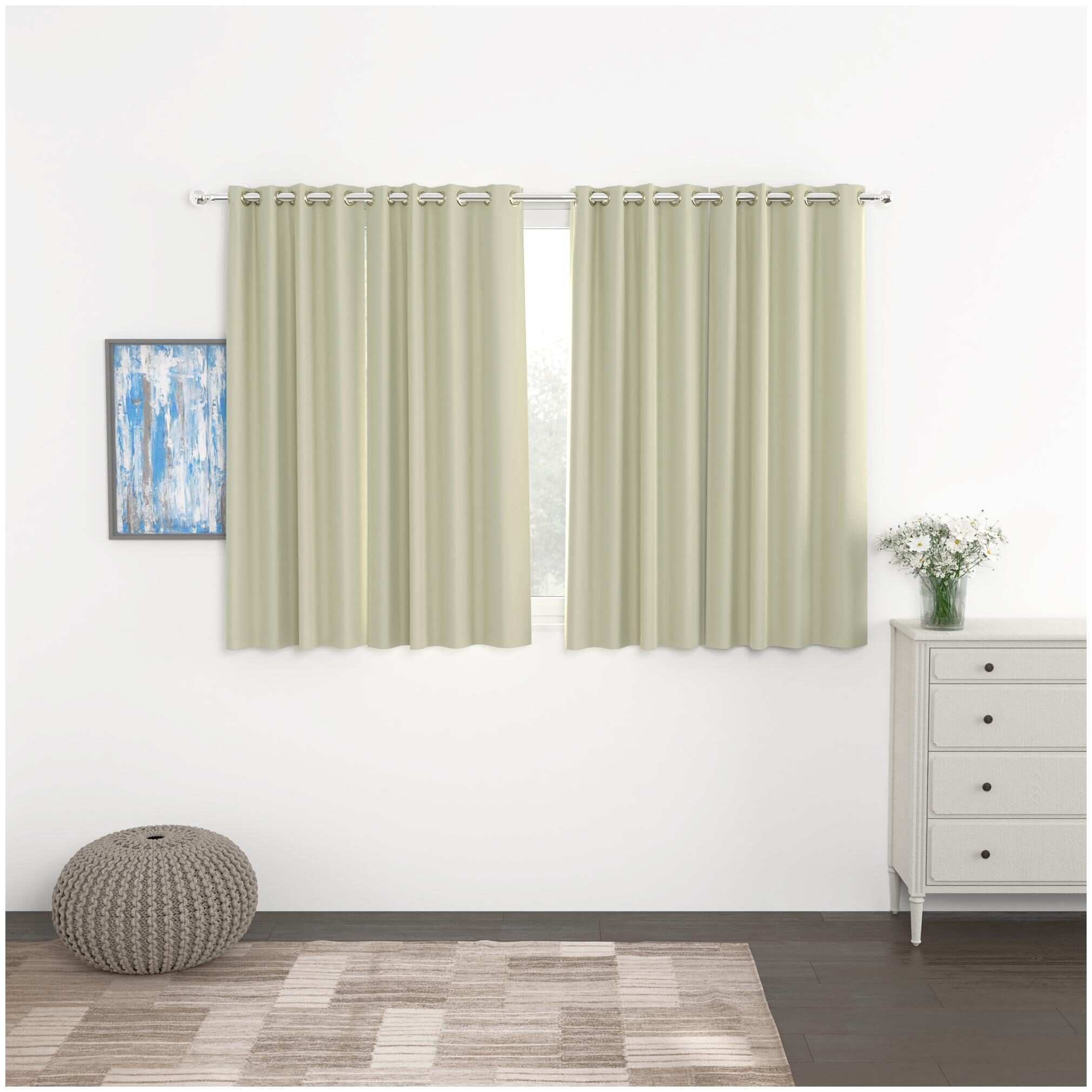 

Story Home Blackout Set of 4 Pcs Window Curtain - 5ft