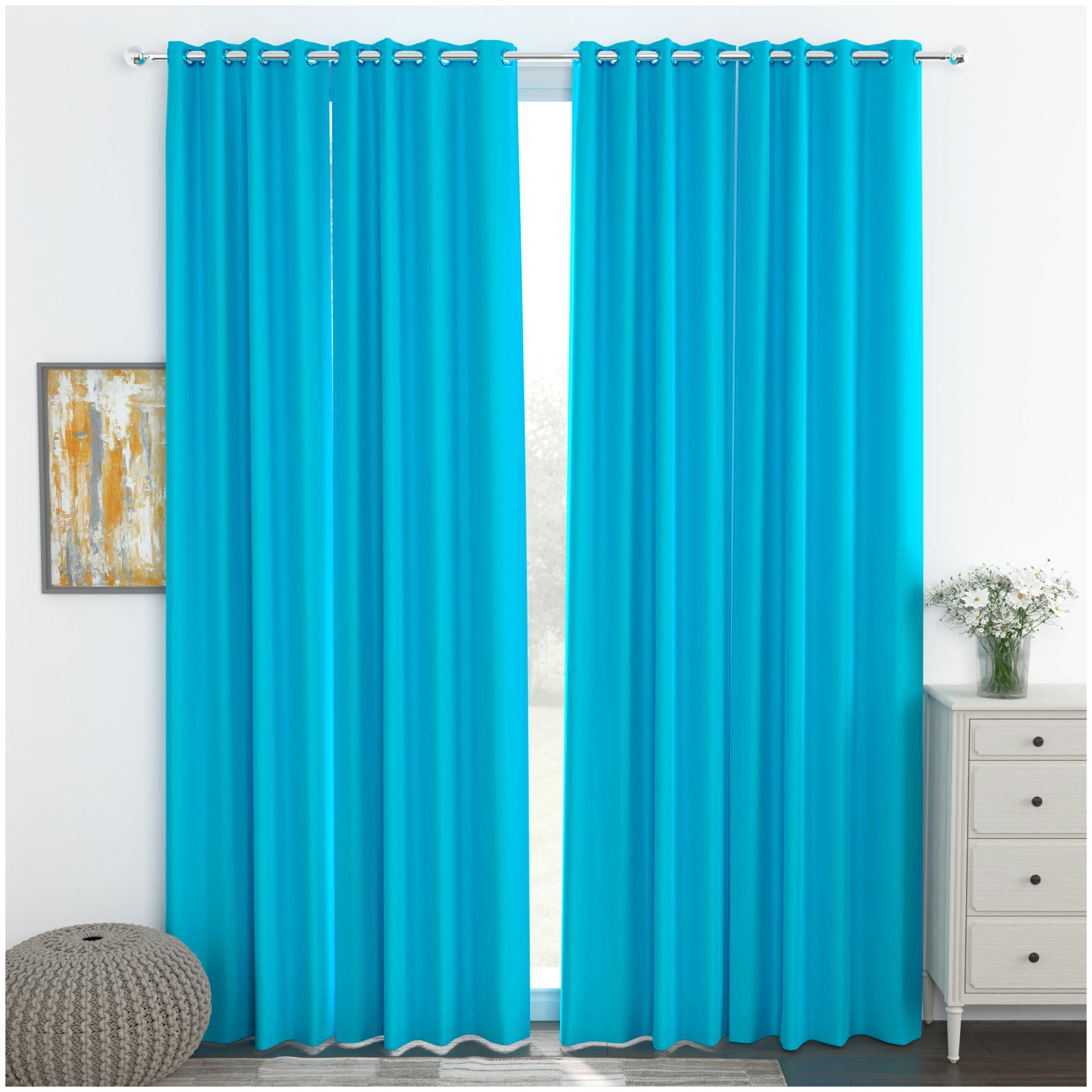 

Story Home Blackout Set of 4 Pcs Door Curtain - 7ft