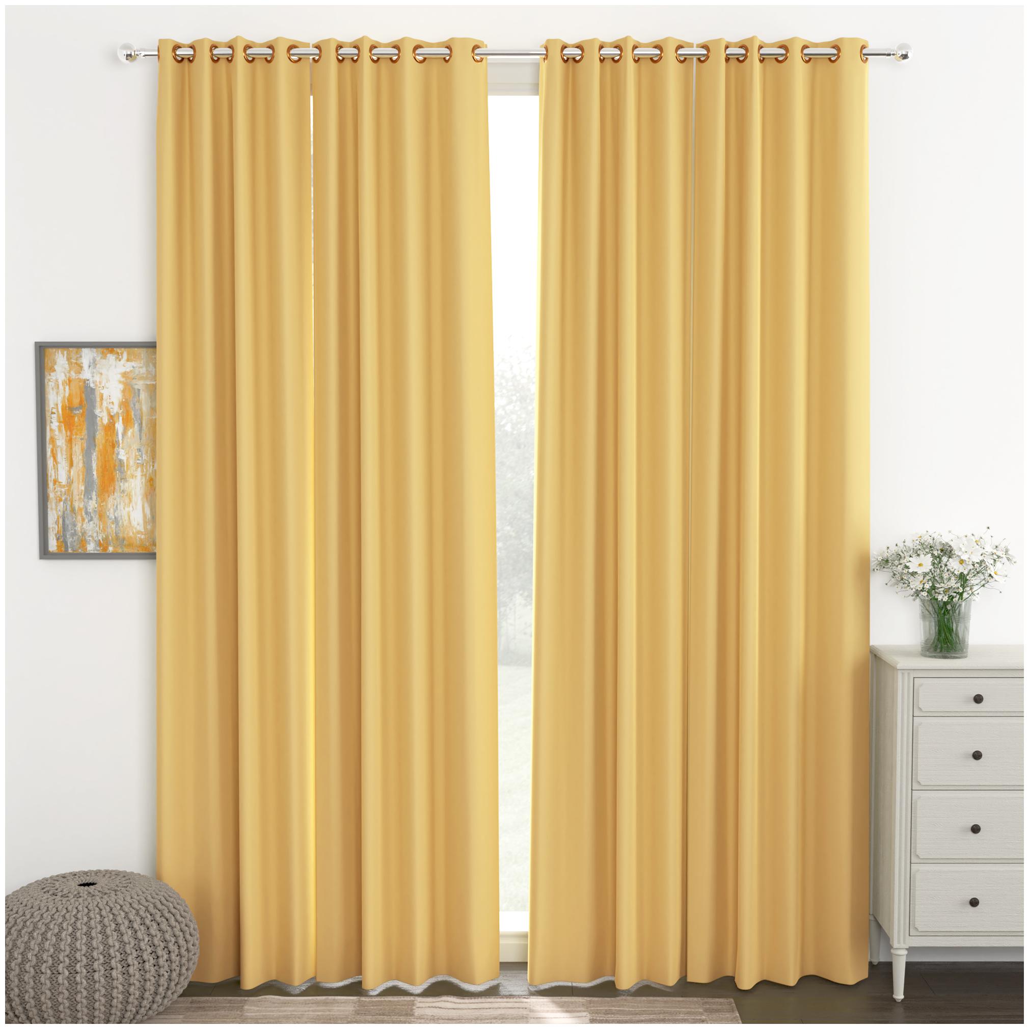 

Story Home Blackout Set of 4 Pcs Door Curtain - 7ft