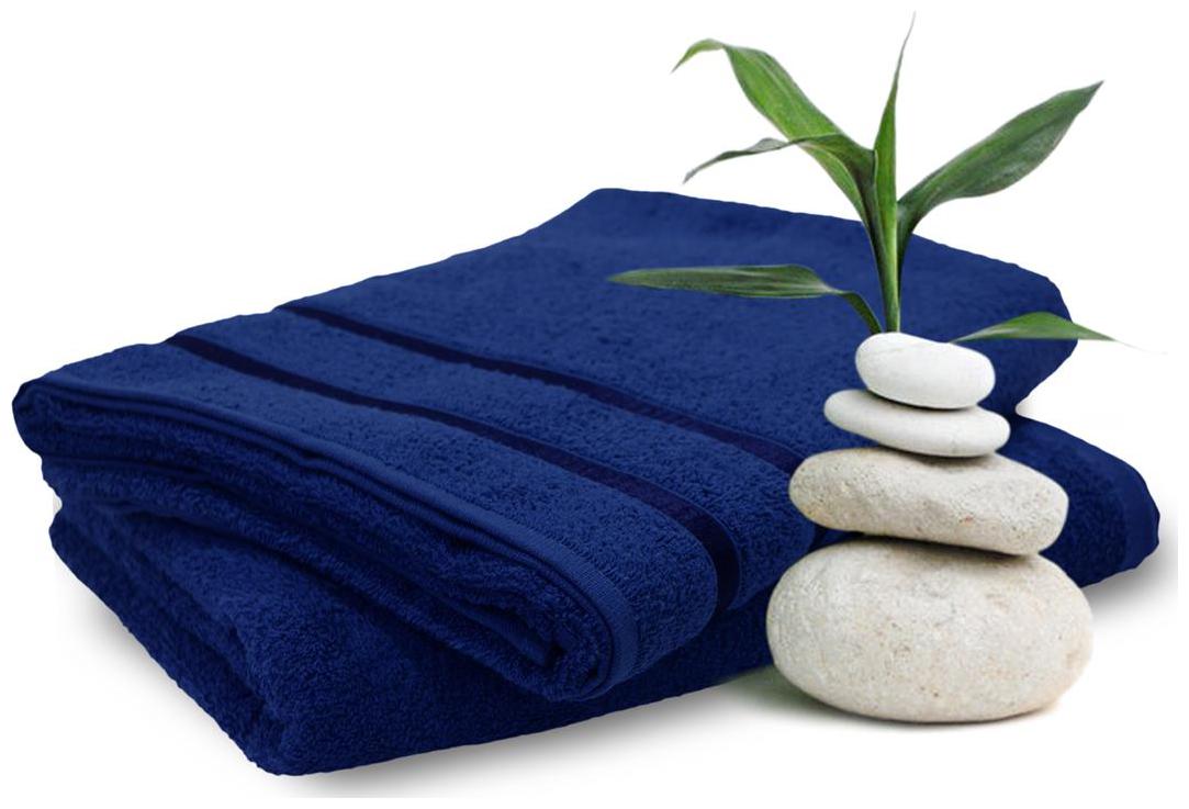 

Story Home 450 GSM Cotton Bath towel ( 2 pieces Blue )