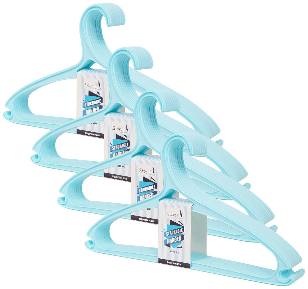 

Story home Light Blue Hanger set of 32