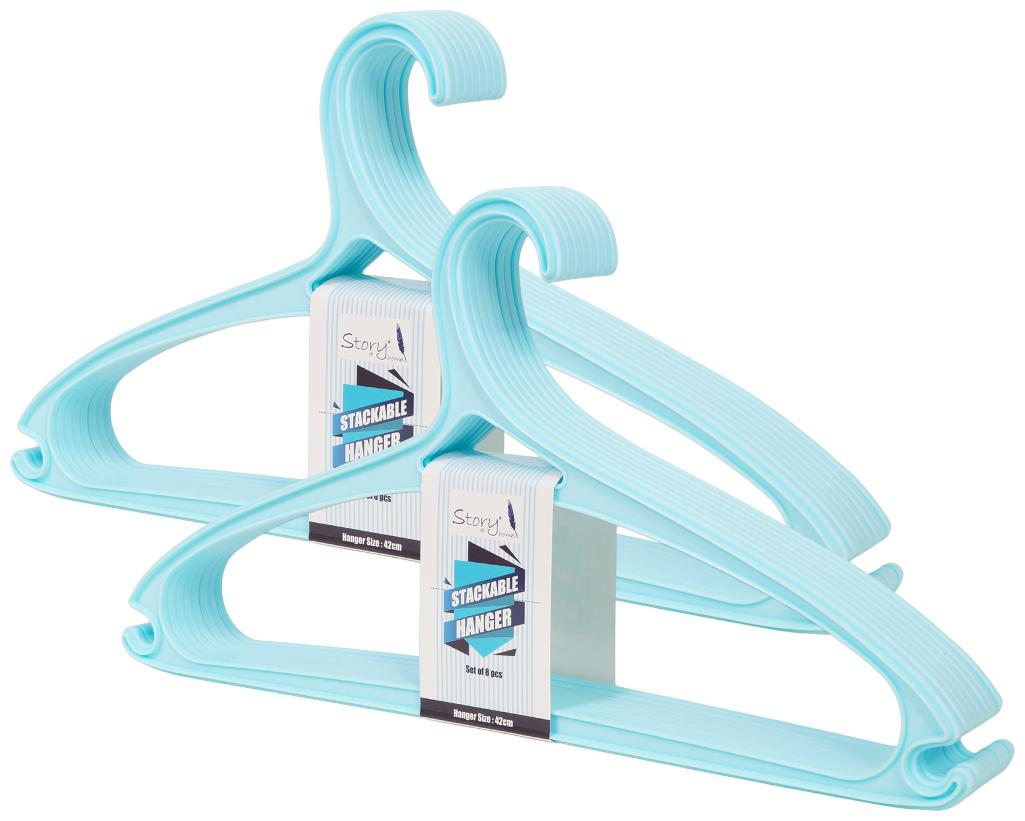 

Story home Light Blue Hanger set of 16