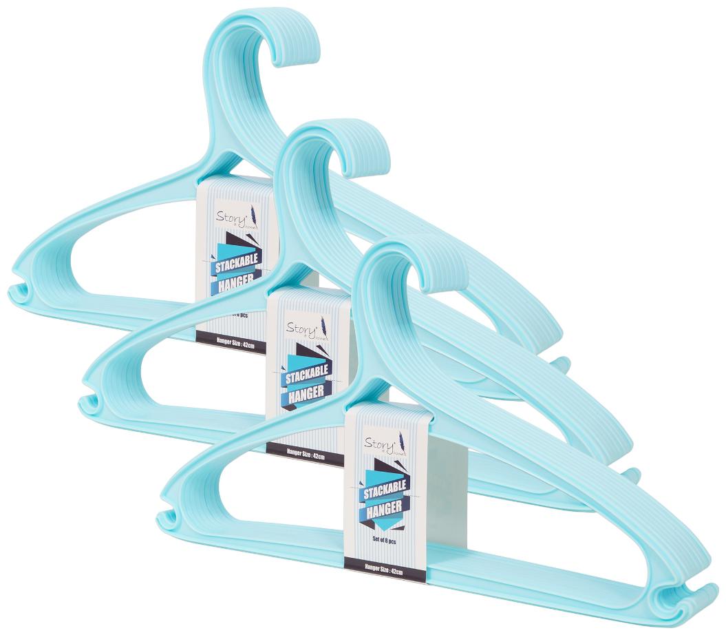 

Story home Light Blue Hanger set of 24