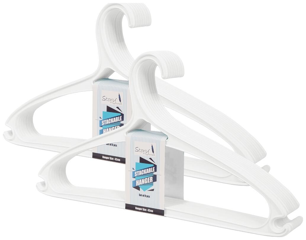 

Story home White Hanger set of 16