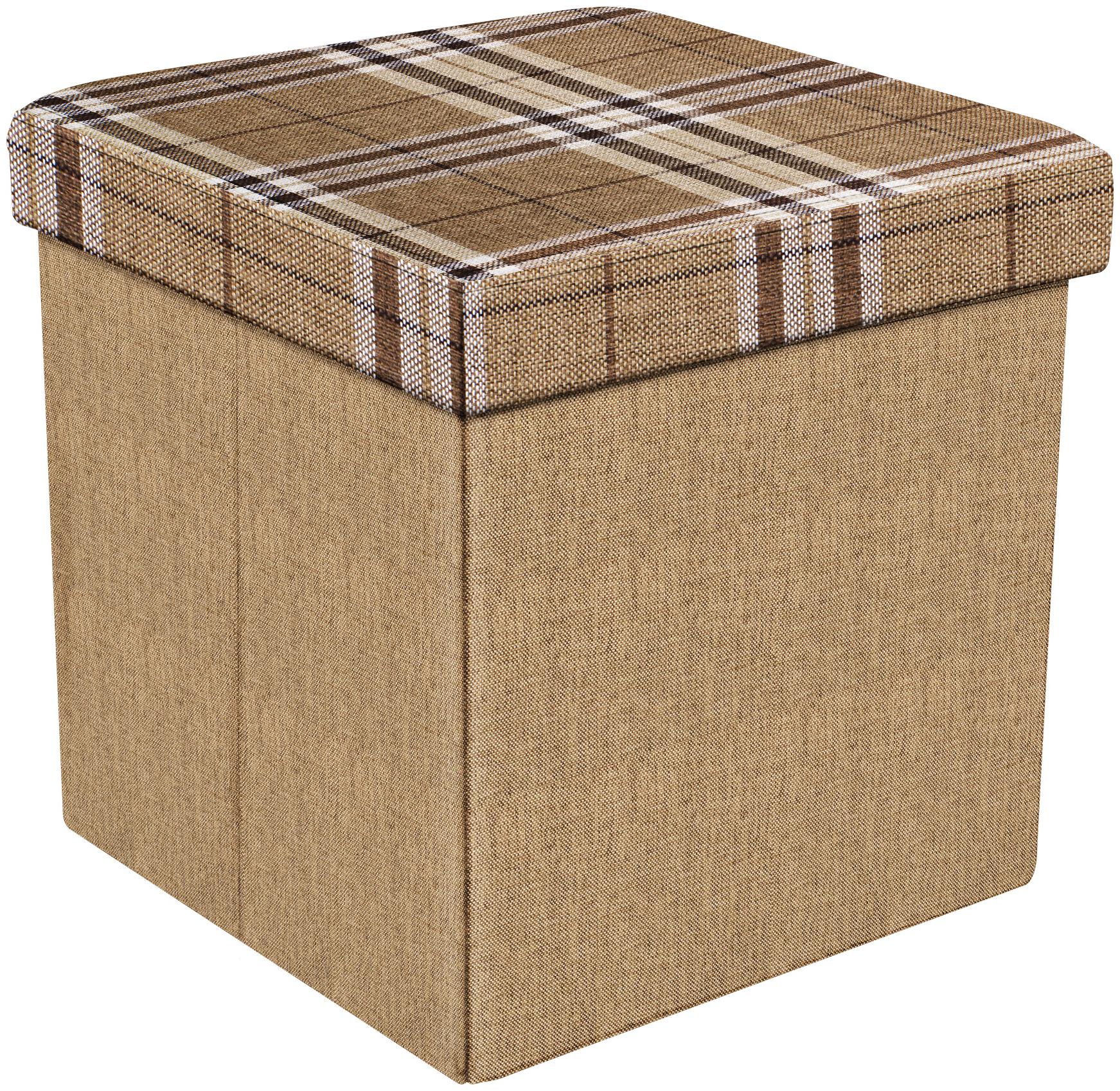 

Story home Foldable 1 pc Ottoman Storage Box Cum Stool