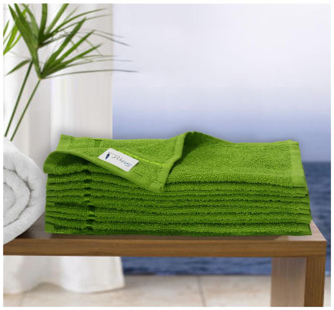 

Story Home 450 GSM Cotton Face towel ( 10 pieces Green )