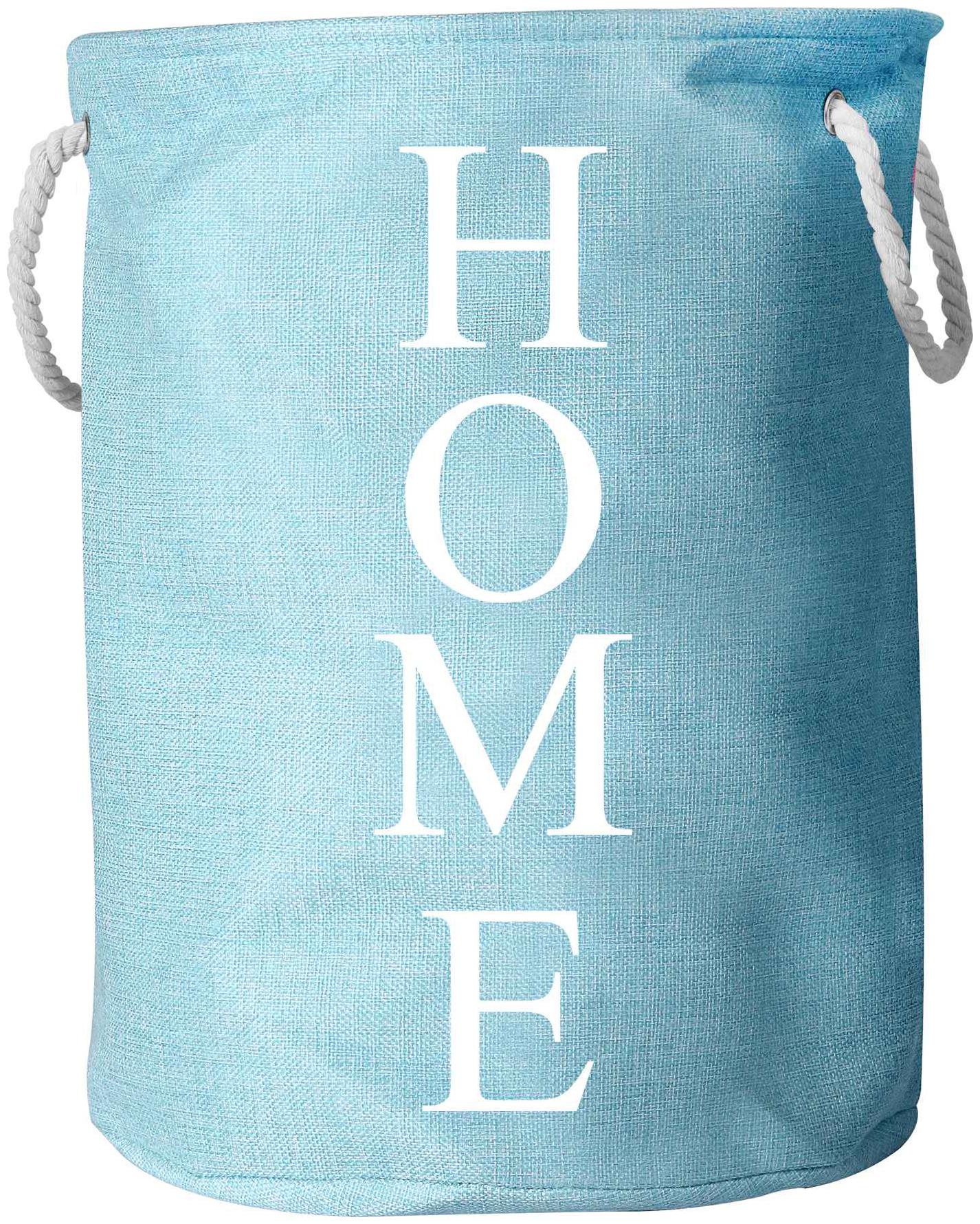 

Story Home Cloth Blue Laundry Basket ( Set of 1 )