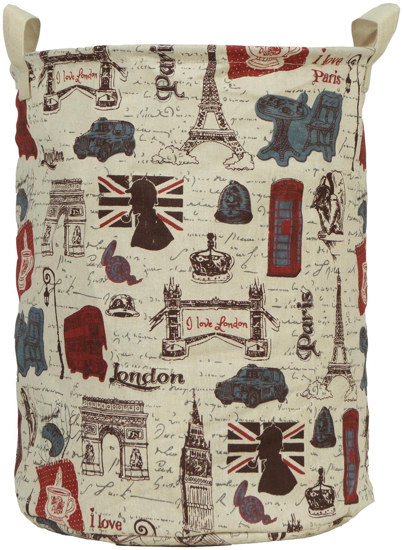

Story Home Fabric Beige Laundry Basket ( Set of 1 )