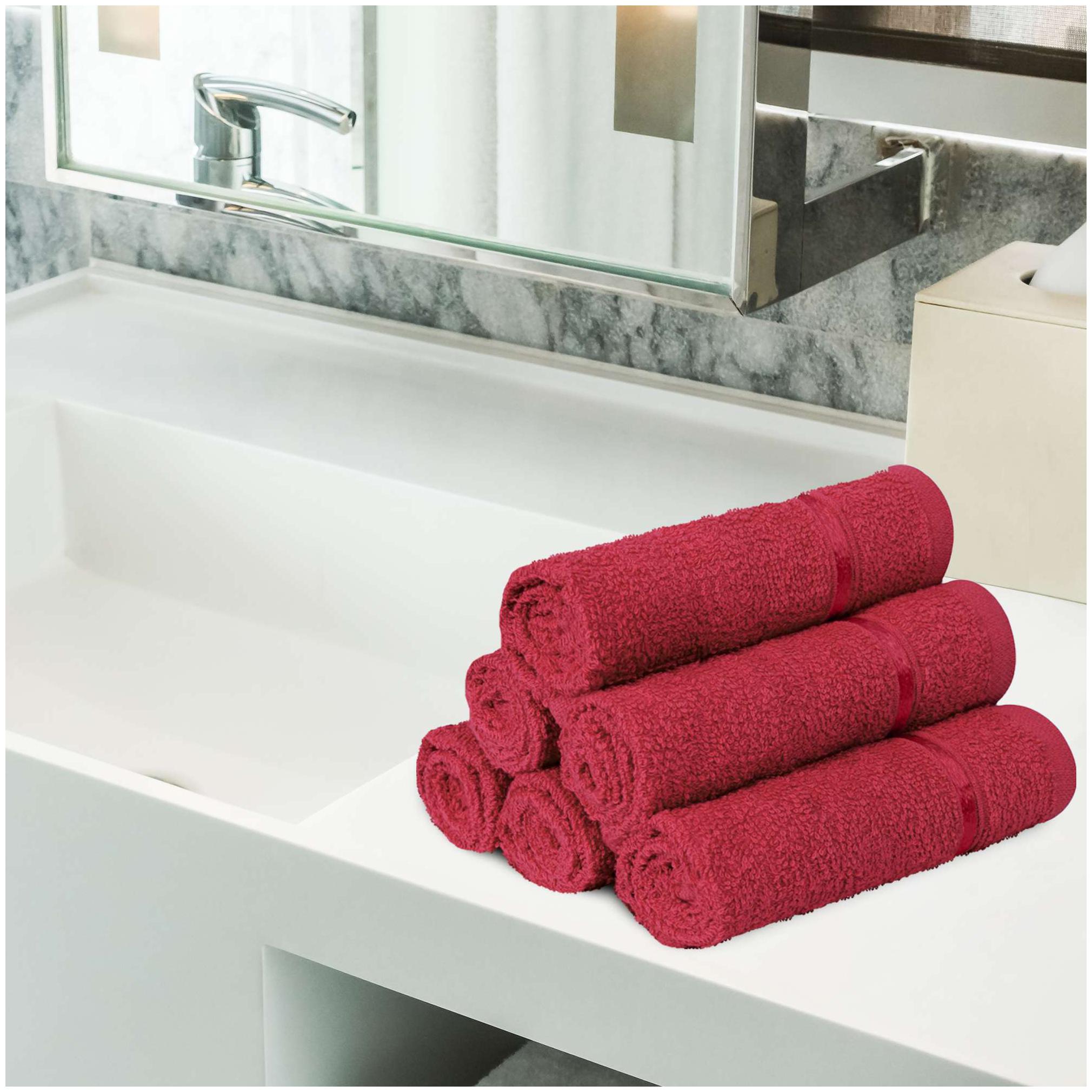 

Story Home 450 GSM Cotton Face towel ( 6 pieces Maroon )