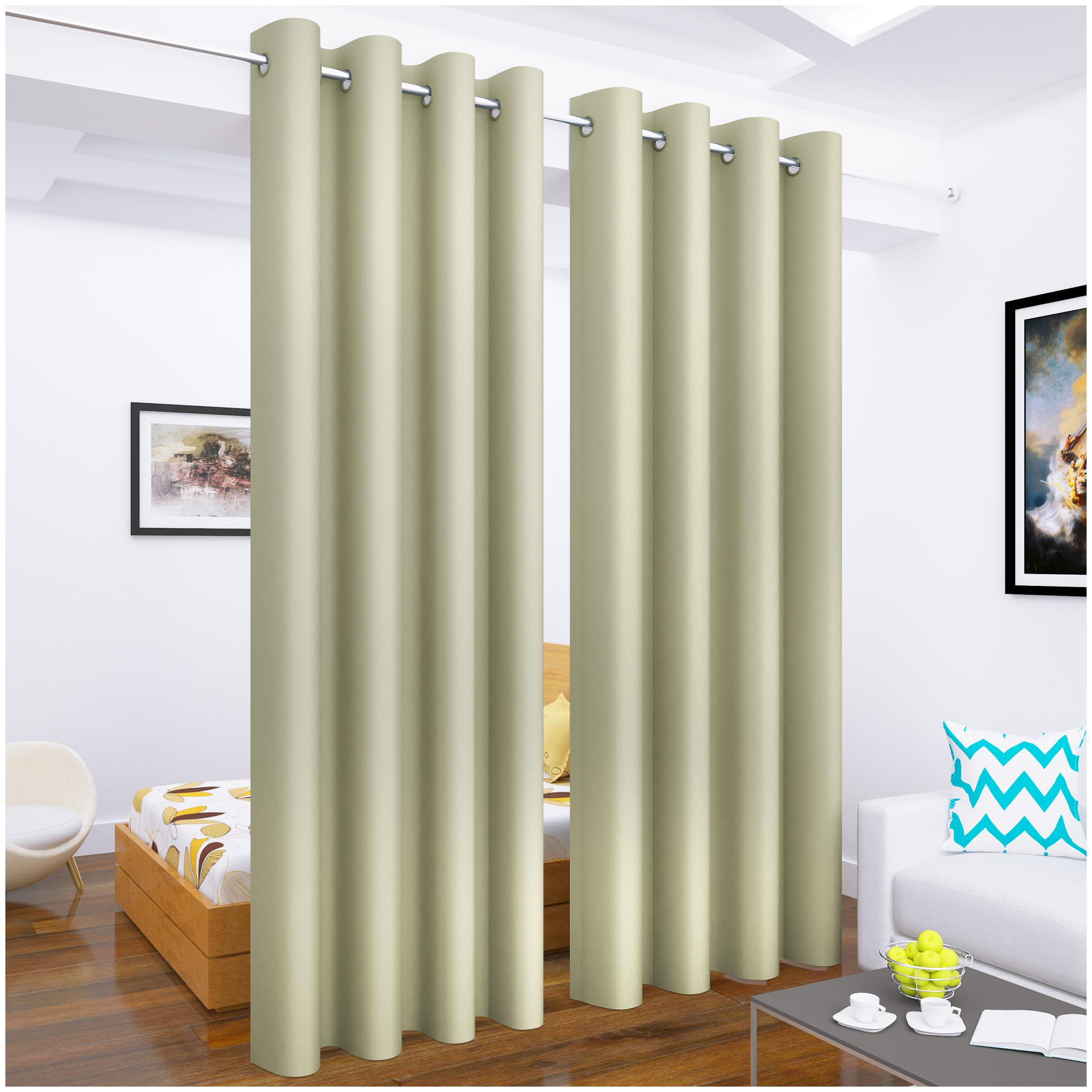 

Story Home Set of 2 Pcs Long Door Blackout Curtain - 9ft