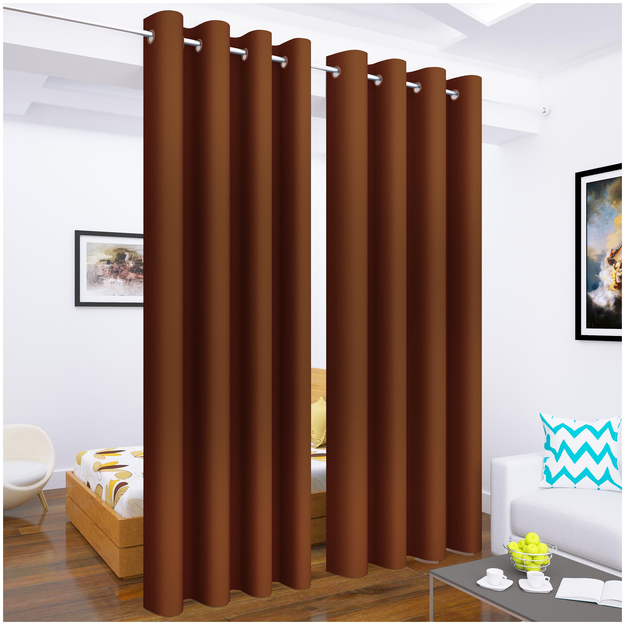 

Story Home Set of 2 Pcs Long Door Blackout Curtain - 9ft