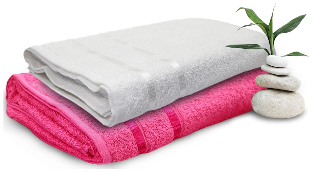 

Story Home 450 GSM Cotton Bath towel ( 2 pieces Pink )