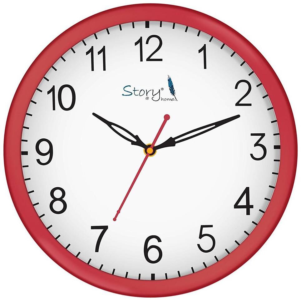 

Story Home Plastic Analog Wall clock ( Set of 1 )