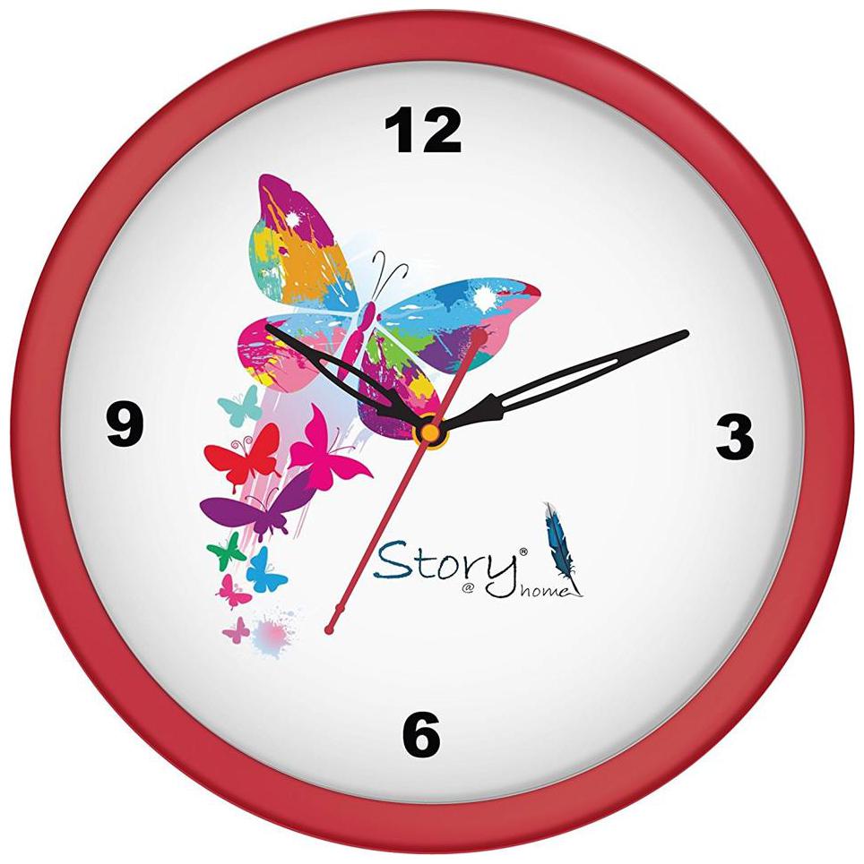 

Story Home Plastic Analog Wall clock ( Set of 1 )