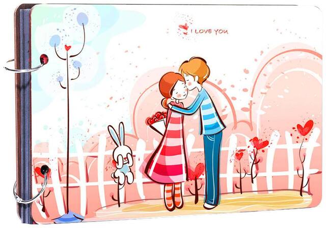 Studio Shubham"Love is growing old"   wooden photo album(26cmx16cmx4cm)