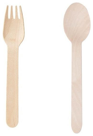 

Stylewell Combo Of 25 pc (13 97 cm) Cutlery Utensil Wooden Dessert Fork And 25 pc Wooden Disposable Eco-Friendly Spoon Set (Pack of 50 pc)