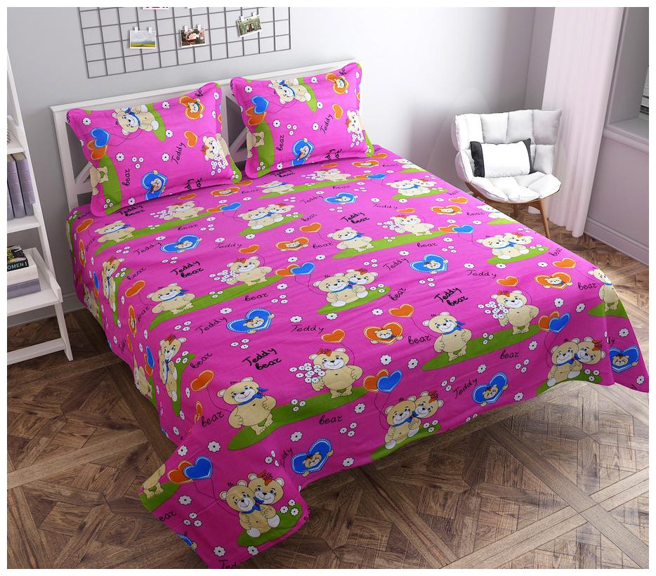 

Stylla Cotton Printed Double Size Bedsheet 144 TC ( 1 Bedsheet With 2 Pillow Covers Multi )