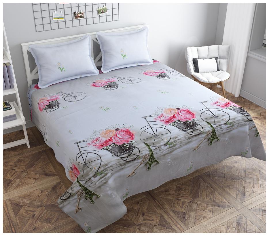 

Stylla Cotton Floral King Size Bedsheet 144 TC ( 1 Bedsheet With 2 Pillow Covers Multi )