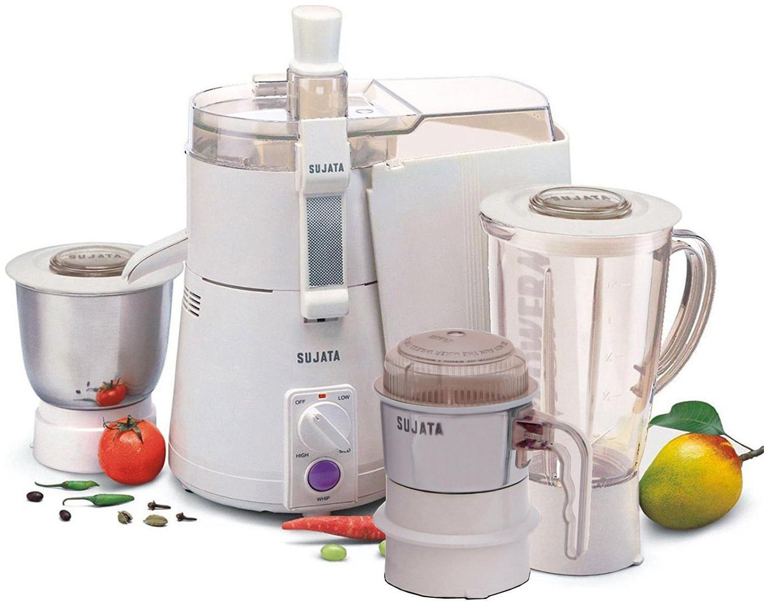 

Sujata POWERMATIC PLUS 900 W Juicer Mixer Grinder ( Multi 3 Jars )