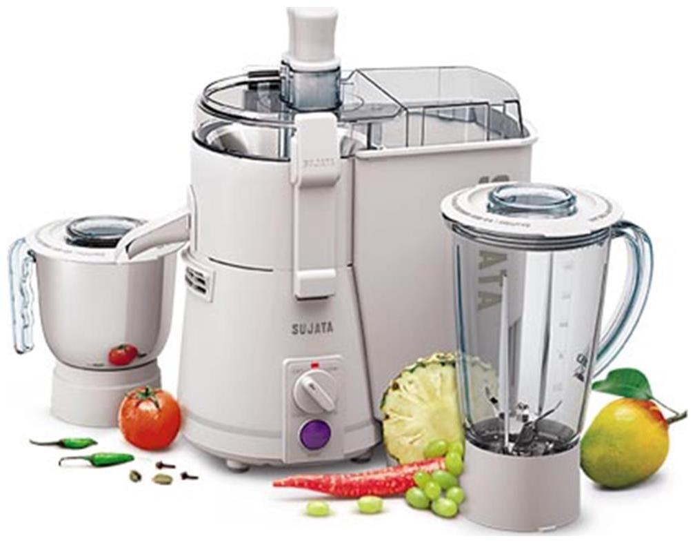 

Sujata POWERMATIC PLUS 900 W Juicer Mixer Grinder ( Grey Gold 2 Jars )