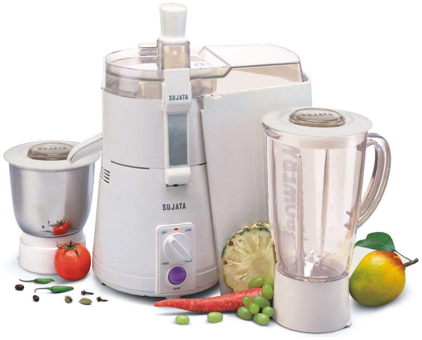 

Sujata POWERMATIC PLUS 900 W Juicer Mixer Grinder ( White 2 Jars )