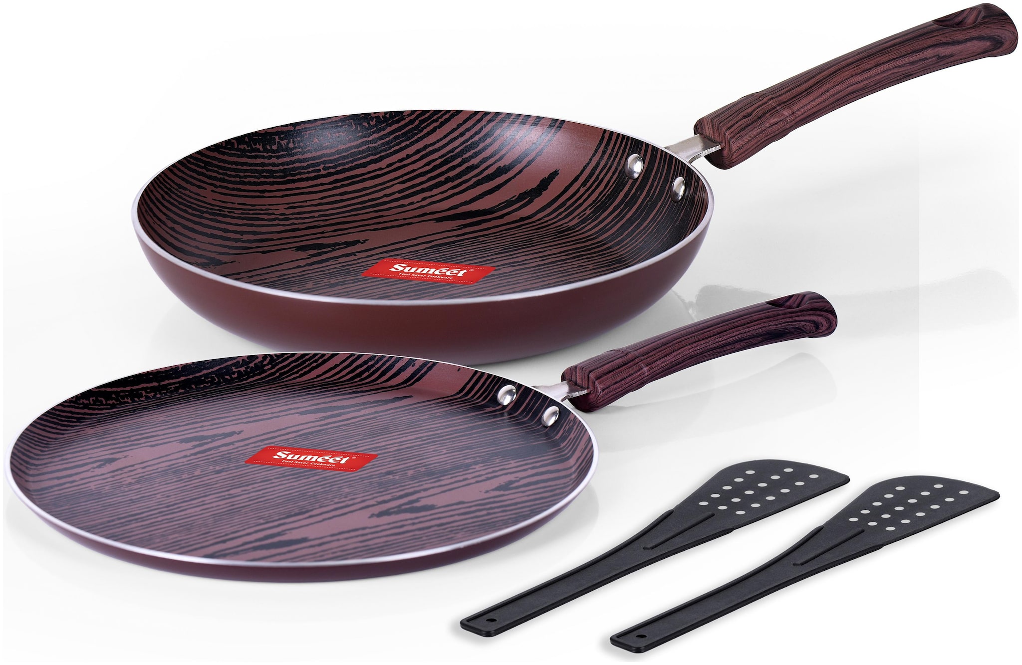 

Sumeet 2 6mm Woody Non Stick Cookware Combos