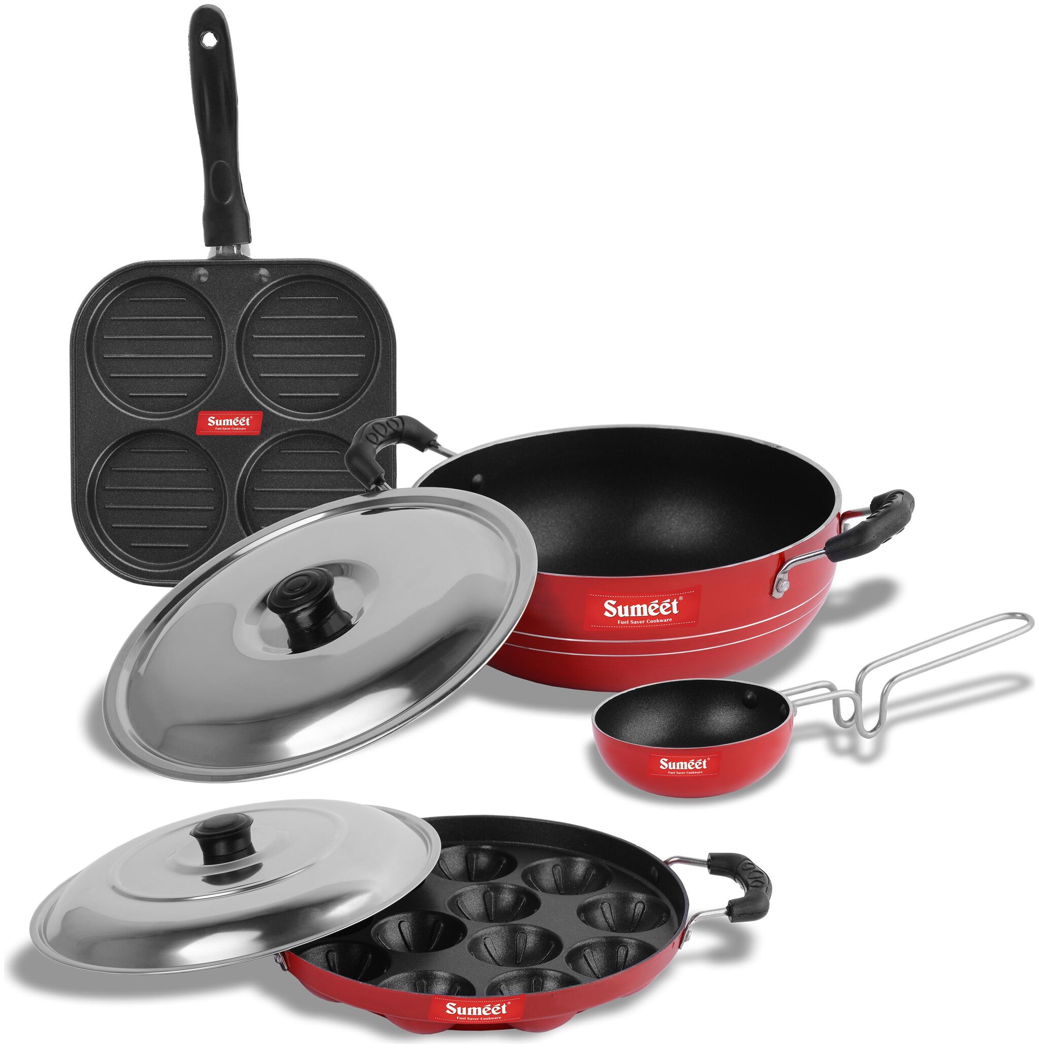 

Sumeet 2 6Mm Thick Non-Stick Rua Cookware Set
