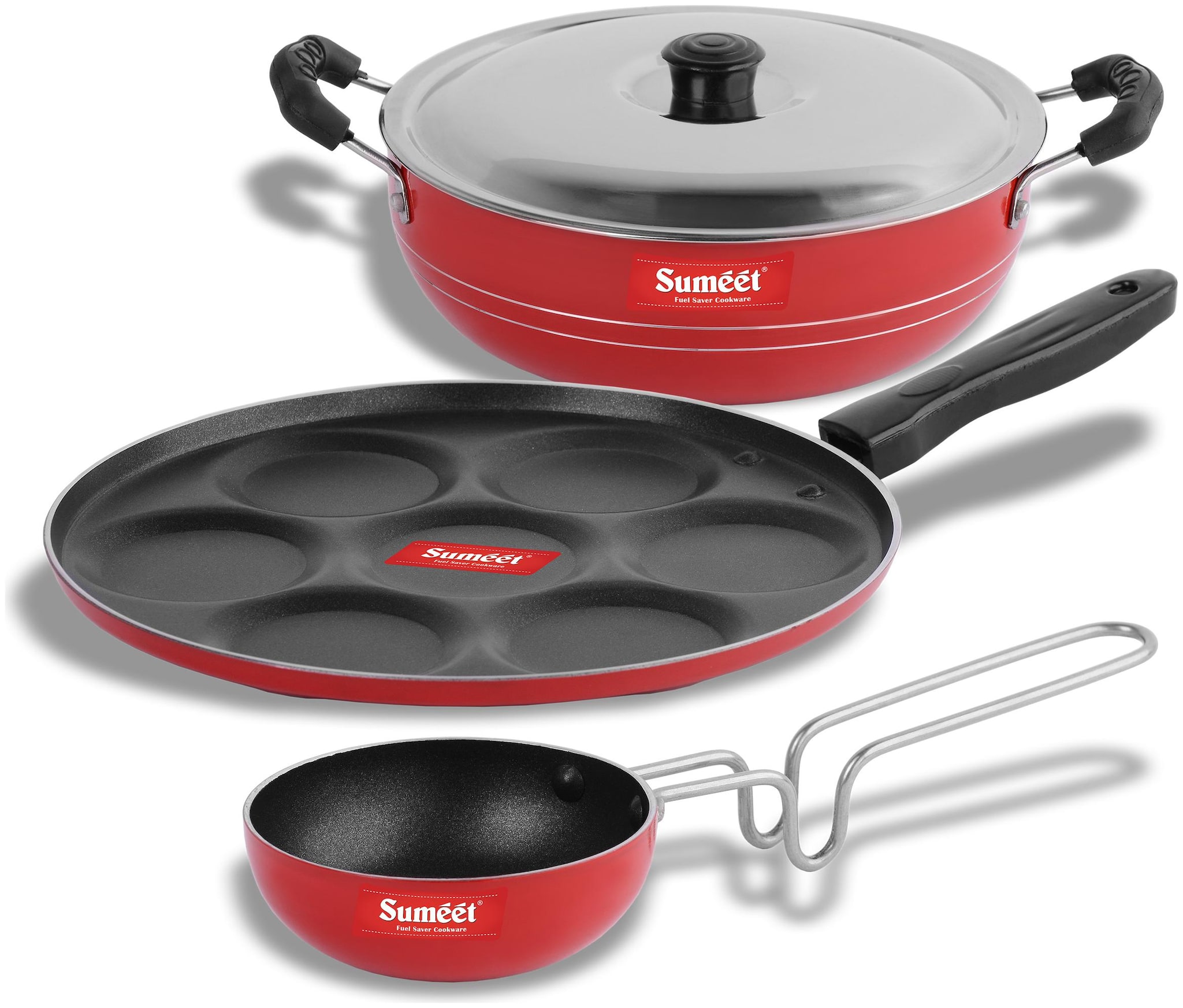 

Sumeet 2 6Mm Thick Non-Stick Olba Combo Set