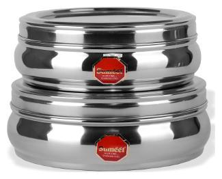 

Sumeet 3500 ml Assorted Stainless steel Container Set - Set of 4