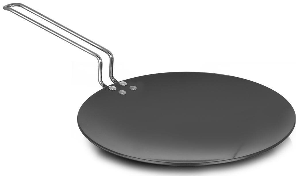 

Sumeet Hard Anodised Concave Tawa 12 (Stainless Steel Handle) - 3 Mm